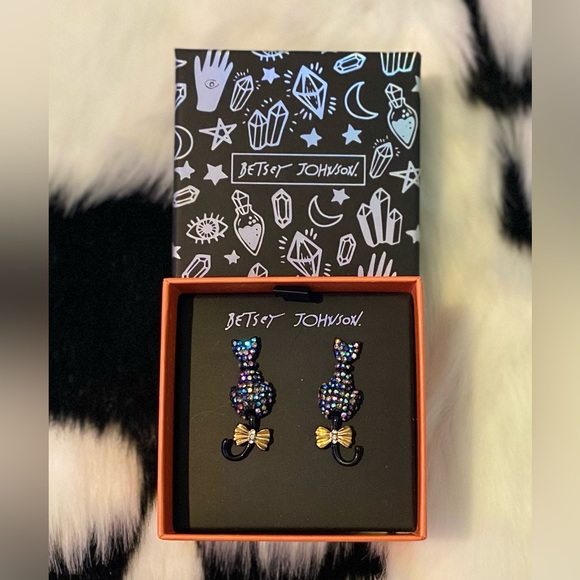 Betsey Johnson Jewelry - Betsey Johnson black cats